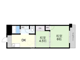 庄内フラッツ【4階】の間取り