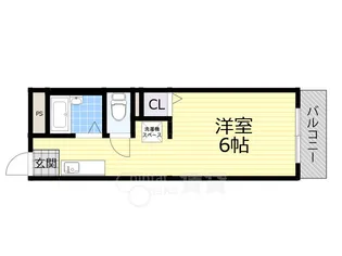 ヴィラージュみのおB【2階】の間取り