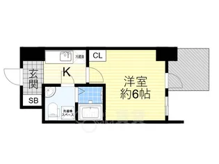 セレニテフラン新大阪【7階】の間取り