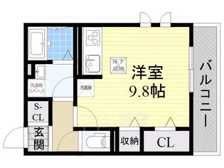 D-room中桜塚【1階】の間取り