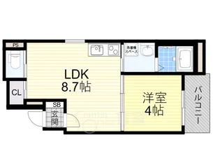 センチュリー江坂【3階】の間取り