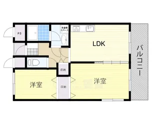 大阪府豊中市上新田3丁目【マンション】の間取り