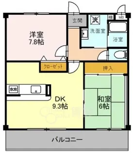 ソレーユ関西【2階】の間取り