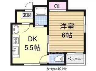 サンライフ菅原【1階】の間取り