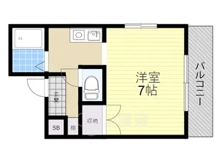 ギャレ蛍池 新館【3階】の間取り