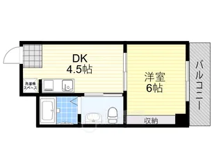大阪府大阪市東淀川区淡路3丁目【マンション】の間取り