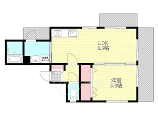 新大阪エルセーヌ五月【5階】の間取り