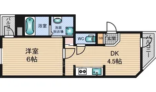 大阪府大阪市淀川区東三国5丁目【マンション】の間取り
