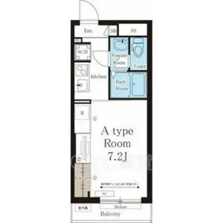 リブリ江坂【2階】の間取り