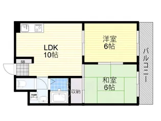 MJBハイツ【2階】の間取り