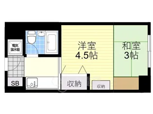 1Kの間取り画像