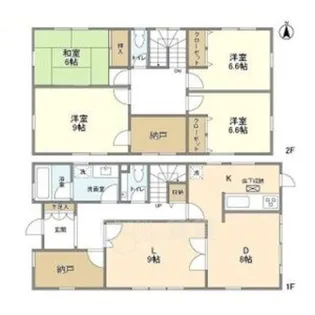 大阪府豊中市緑丘3丁目【一戸建】の間取り