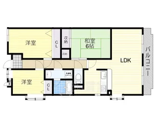 カーサセデリア【3階】の間取り