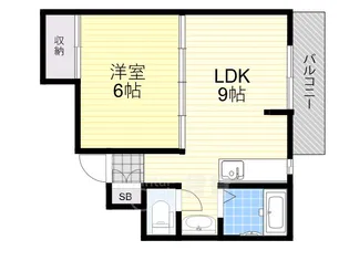 ビギンハイツB棟【4階】の間取り