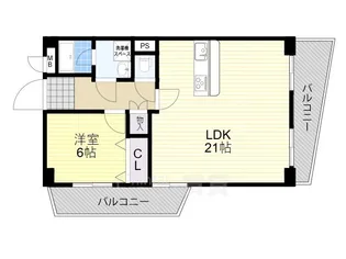 ヴィラ桃山台【1階】の間取り