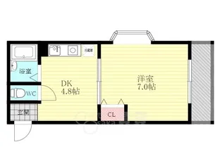 大阪府大阪市東淀川区豊里6丁目【マンション】の間取り