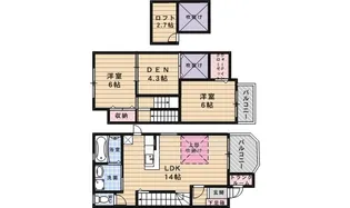グリーンヒル【1階】の間取り