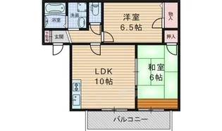 2LDKの間取り画像