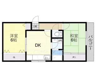 リバーサイドマンション・レオ2【4階】の間取り