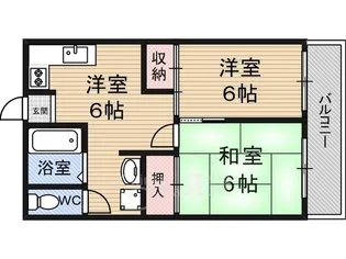 大阪府大阪市東淀川区西淡路5丁目【マンション】の間取り