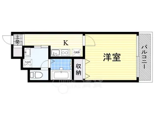 大阪府大阪市淀川区木川西2丁目【マンション】の間取り