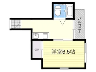 スタジオ108レザン中桜塚【5階】の間取り