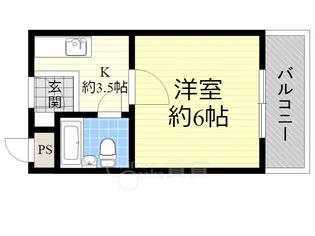 マリアージュ箕面【3階】の間取り