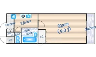 リヴェール千里【3階】の間取り
