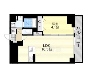 テラスレジデンス新大阪【9階】の間取り