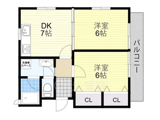 サンロイヤル【3階】の間取り