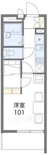レオパレス東淡路【4階】の間取り