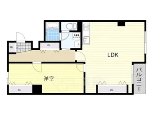 ユニライフ江坂2【2階】の間取り