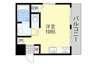 石橋ハイツ【1階】の間取り