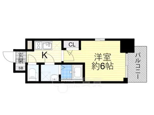 大阪府大阪市東淀川区東中島2丁目【マンション】の間取り