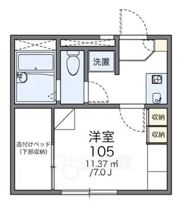 シャルマン上野西【2階】の間取り