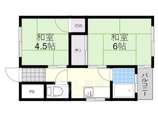 ウエダマンション【3階】の間取り