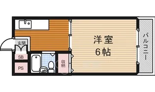 プライムハイツ蛍池【2階】の間取り