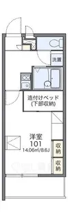 大阪府大阪市西淀川区中島1丁目【マンション】の間取り