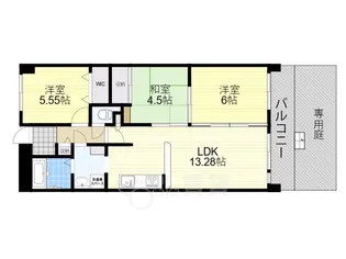 大阪府大阪市淀川区新高6丁目【マンション】の間取り