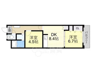 ロイヤルコート【3階】の間取り