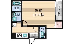 大阪府大阪市淀川区東三国1丁目【アパート】の間取り