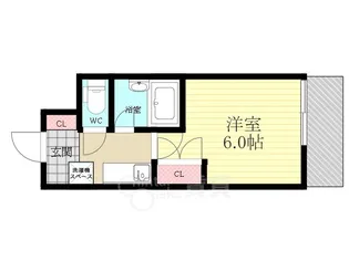 大阪府大阪市東淀川区東中島1丁目【マンション】の間取り