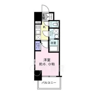 エスリード新大阪ザ プレミアWEST【5階】の間取り
