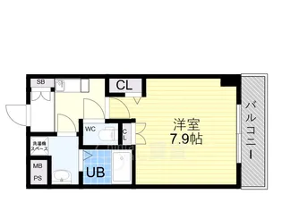 1Kの間取り画像