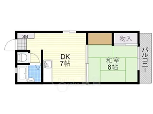 豊町ヴィラ【3階】の間取り