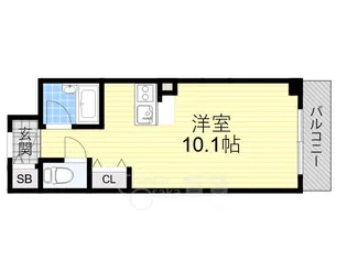 1Rの間取り画像