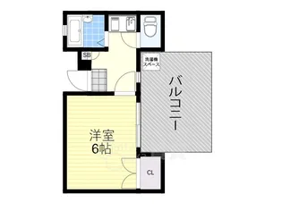 サンハイツ豊中【5階】の間取り