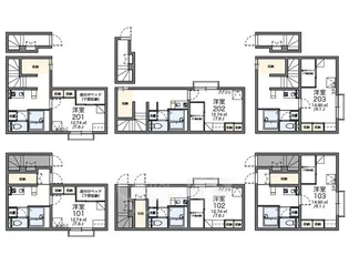 レオパレス日野【1階】の間取り