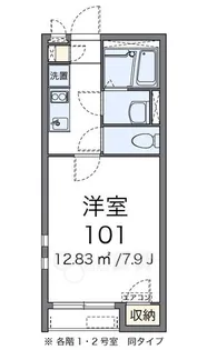 クレイノYASAKA【2階】の間取り
