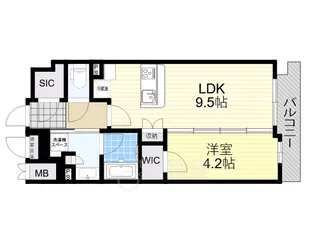 STANDZ新大阪【2階】の間取り